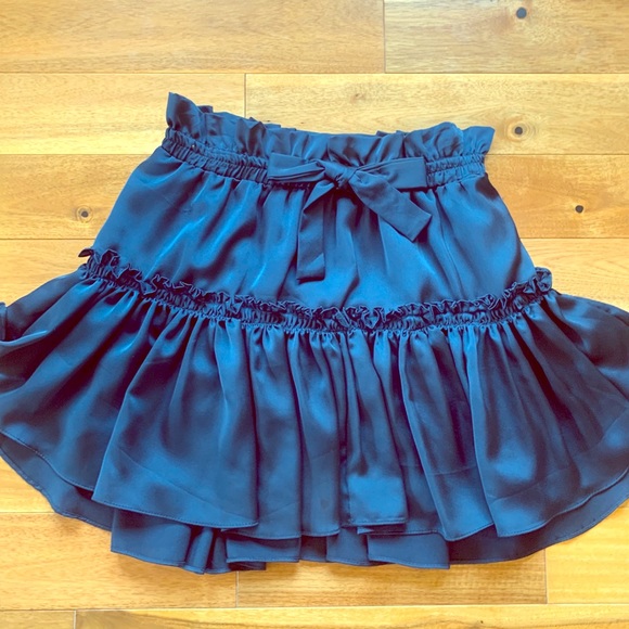 Misa Los Angeles Dresses & Skirts - MISA Los Angeles Navy Silk Skirt